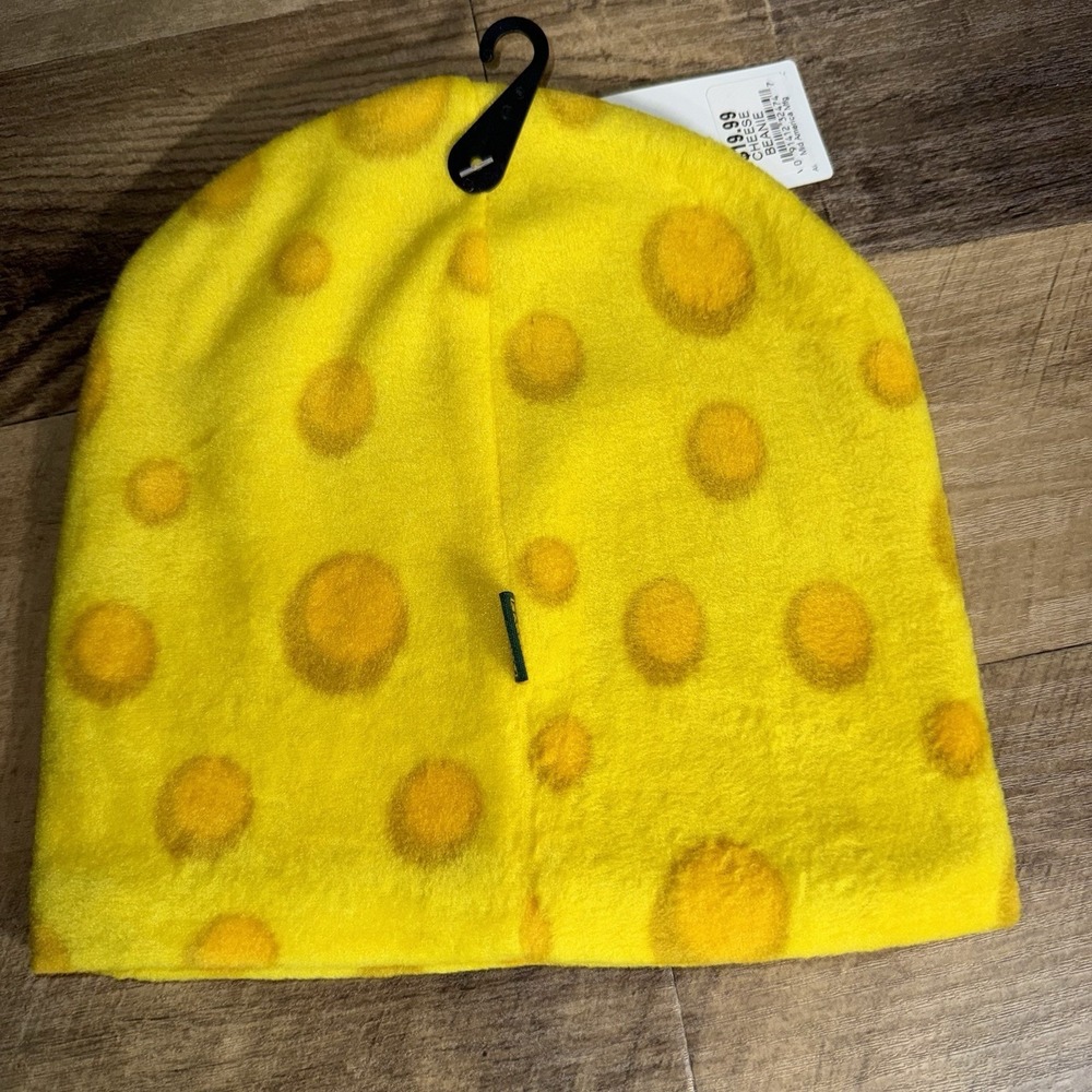 Cheese Beanie Reversible Fleece/Knit Green Bay Packers Fans‎ Wisconsin OS NWT - Picture 3 of 7